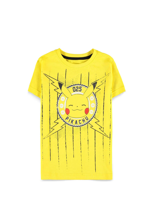 Pokémon - Boys Short Sleeved T-shirt - Funny Pika