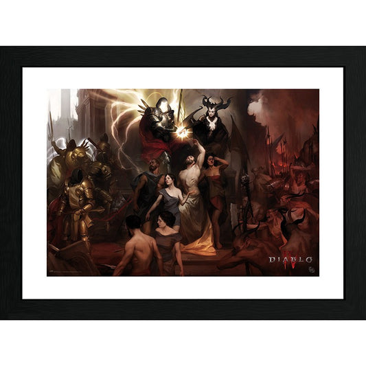 Diablo - Framed print "Diablo IV - Nephalems " (30x40)