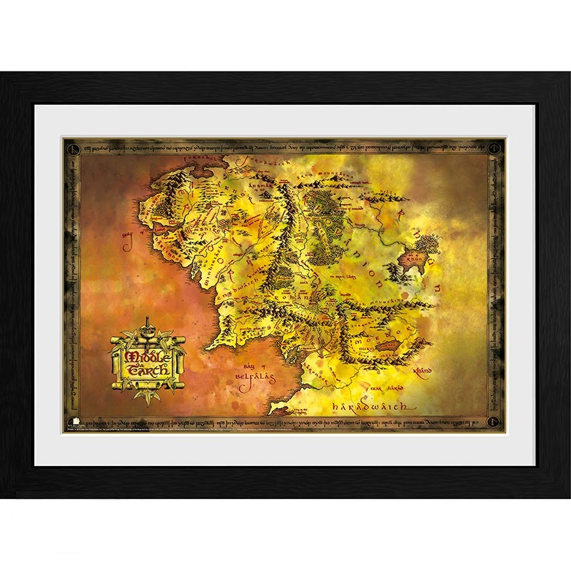 Lord of the Rings - Framed print "Middle Earth"